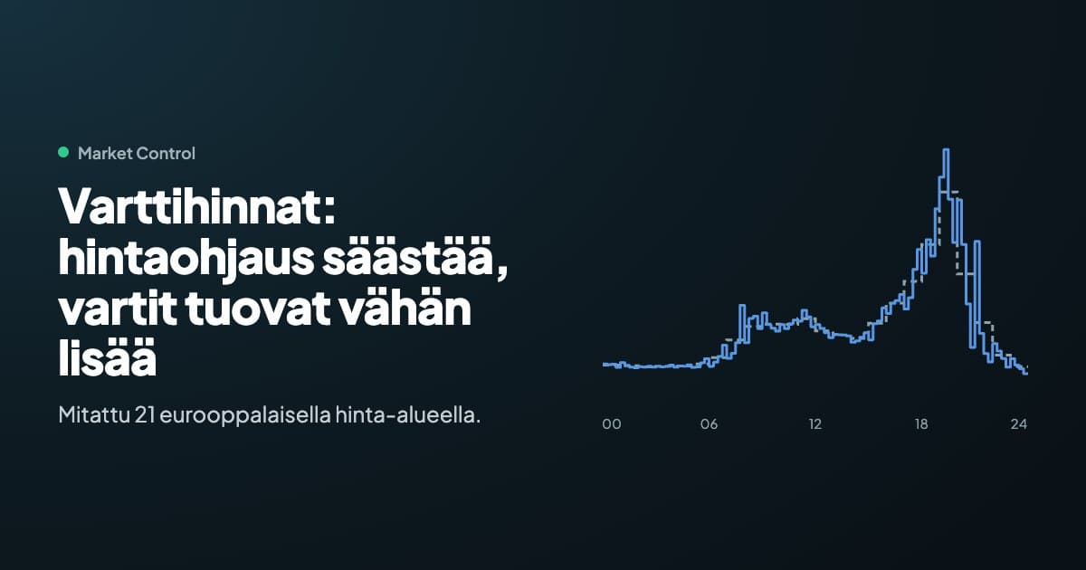 Vuosi varttihintoja – mitä jäi käteen? Hintaohjaus säästää, varttitarkkuus tuo vain muutaman euron lisää