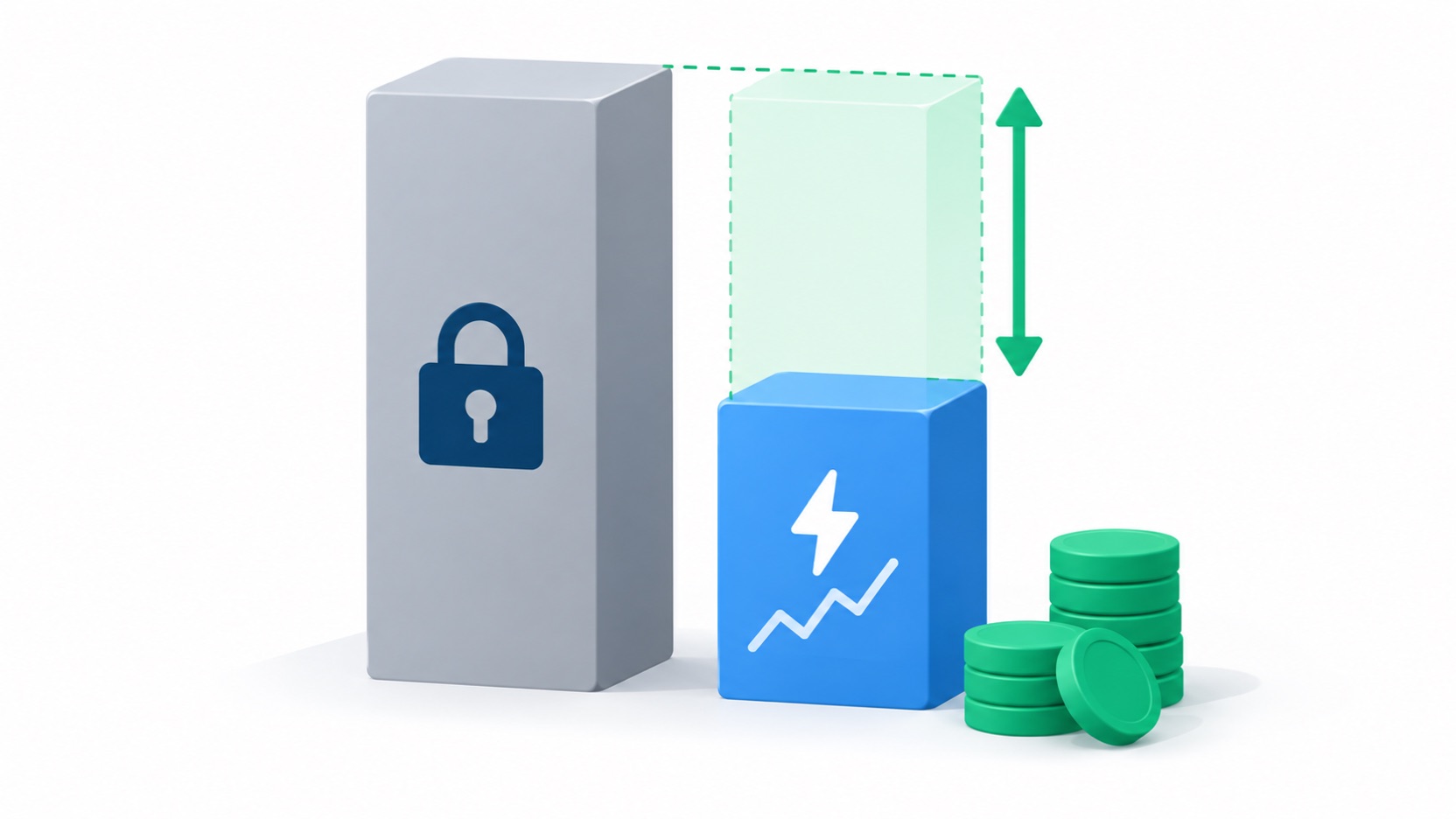 Fixed price compared with controlled spot electricity